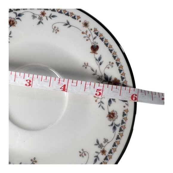 Noritake Ivory China Adagio 7237 Cup & Saucer Set Vintage Floral gold accents - Picture 8 of 8